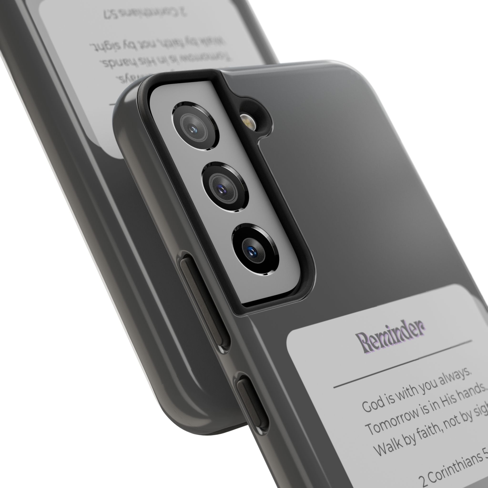 Christian Reminder Tough Phone Case — 2 Corinthians 5:7 Inspirational Bible Verse