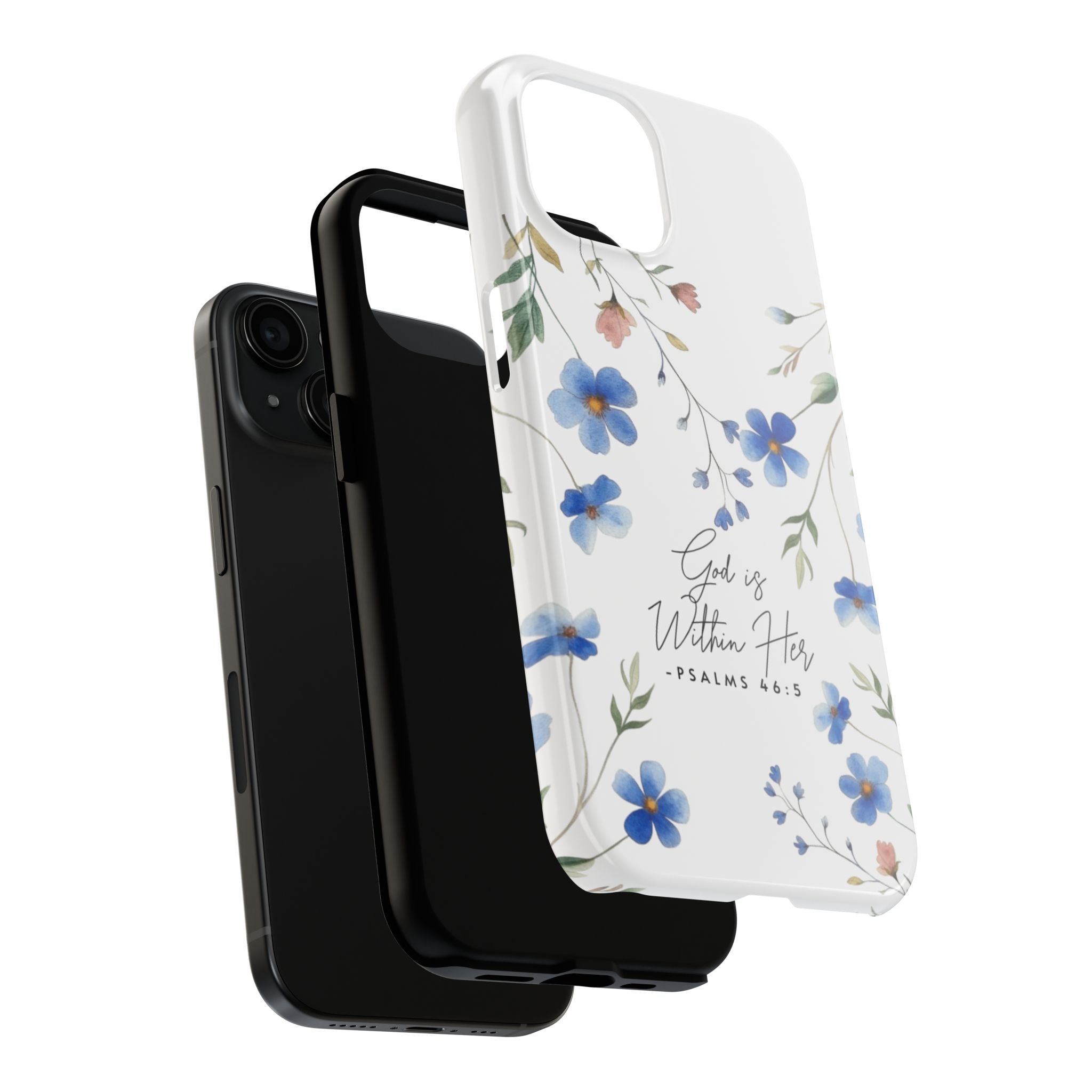God Is Within Her floral phone case | Tough Phone Cases, Psalms 46:5 scripture