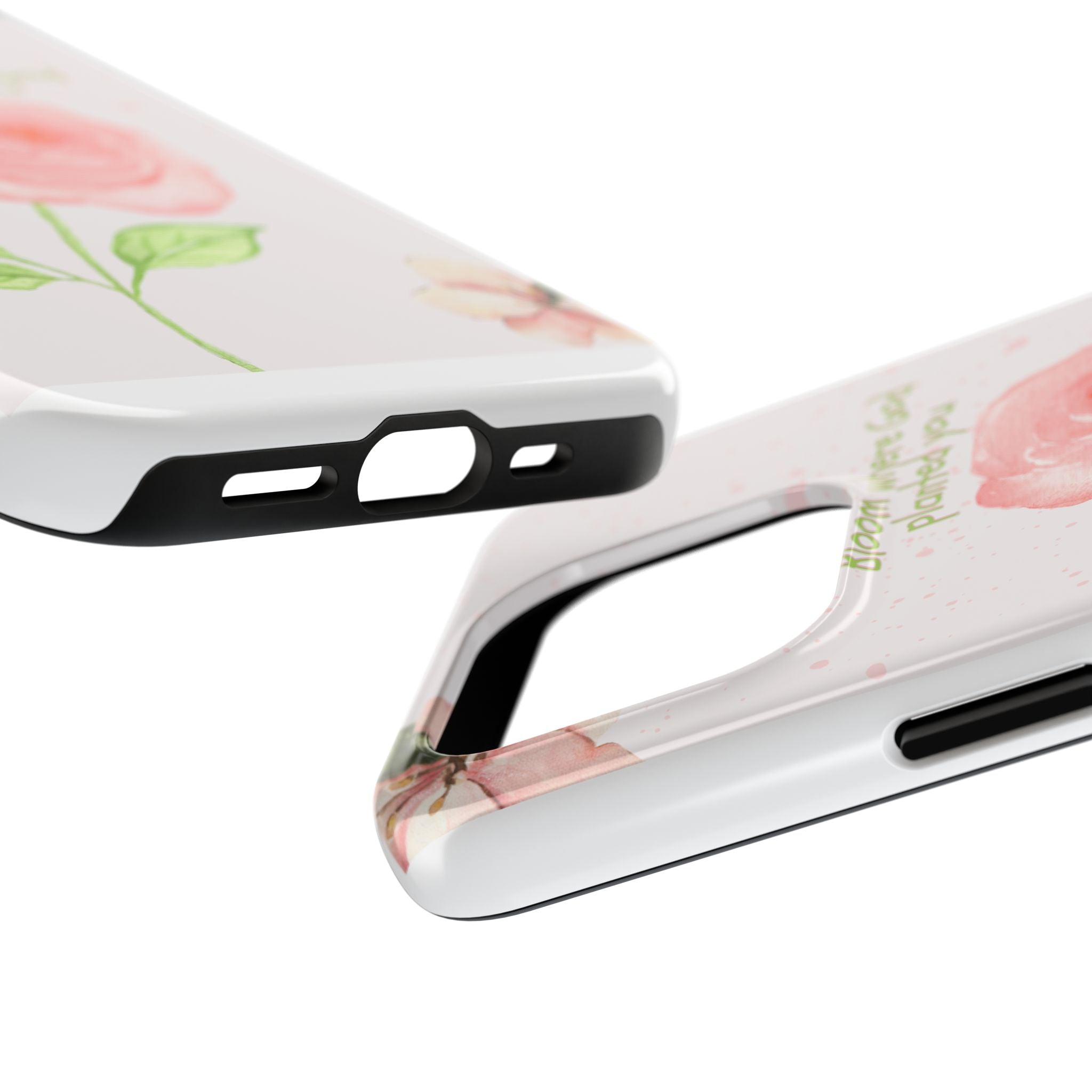 Bloom Where God Planted You Tough Phone Case — Floral Christian iPhone Cover