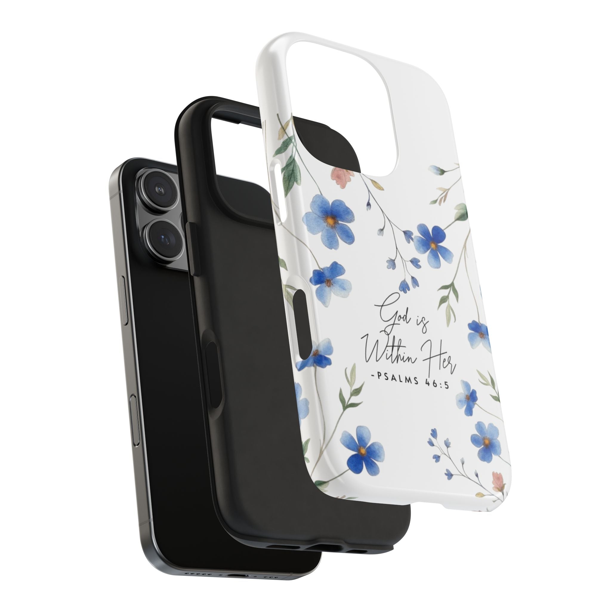 God Is Within Her floral phone case | Tough Phone Cases, Psalms 46:5 scripture