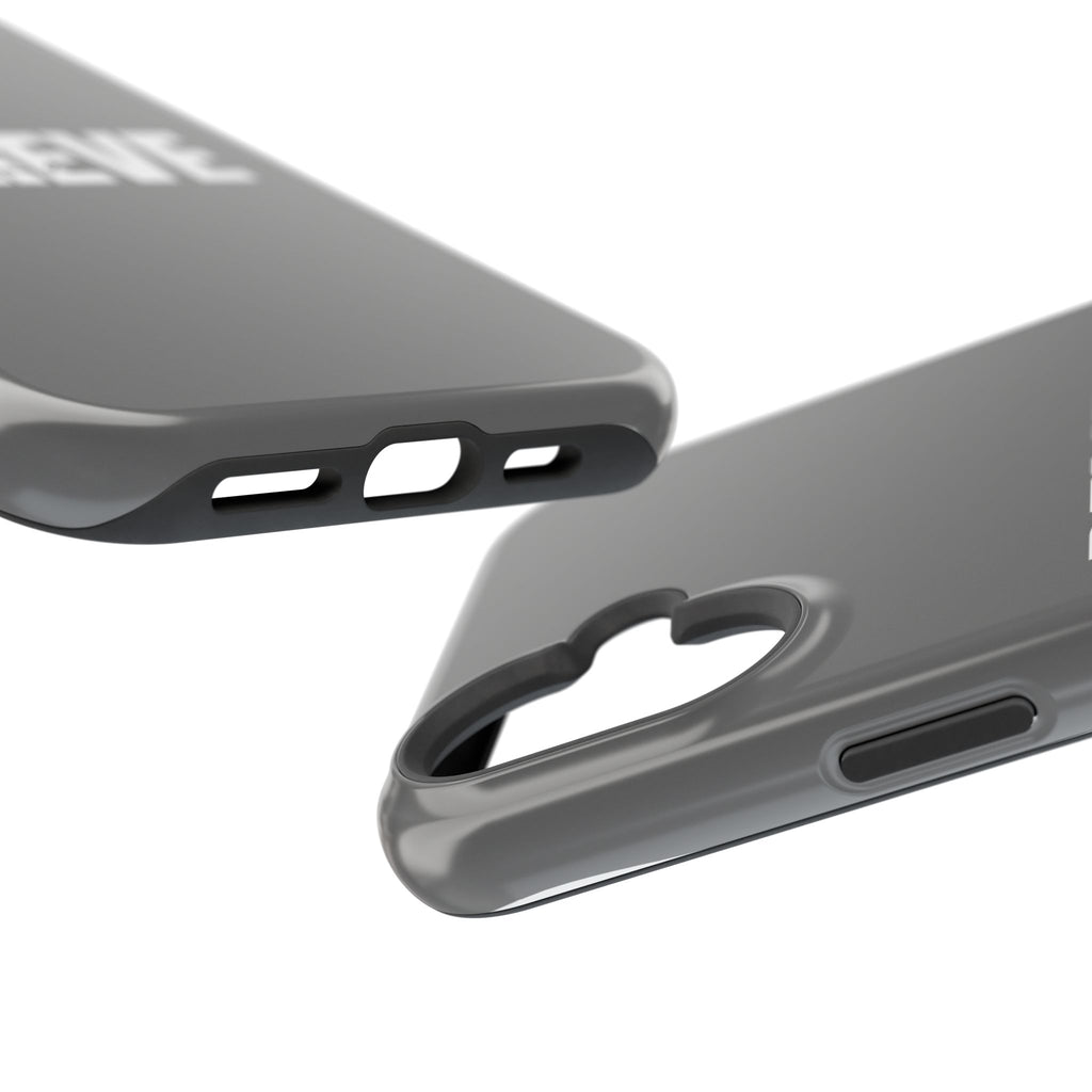 Phone Case — GREY "BELIEVE" Impact-Resistant Protective Cover