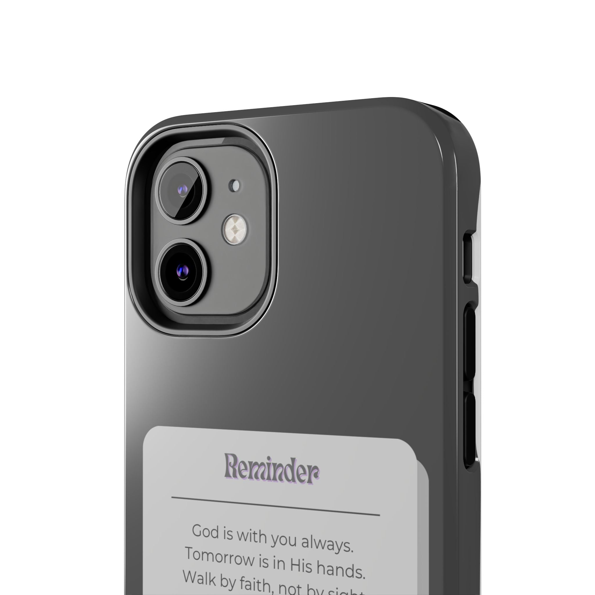Christian Reminder Tough Phone Case — 2 Corinthians 5:7 Inspirational Bible Verse