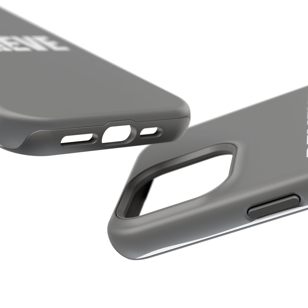 Phone Case — GREY "BELIEVE" Impact-Resistant Protective Cover