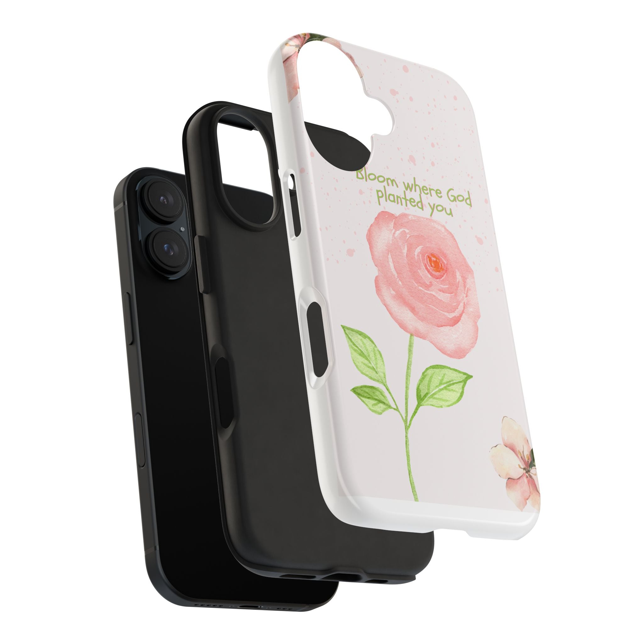 Bloom Where God Planted You Tough Phone Case — Floral Christian iPhone Cover