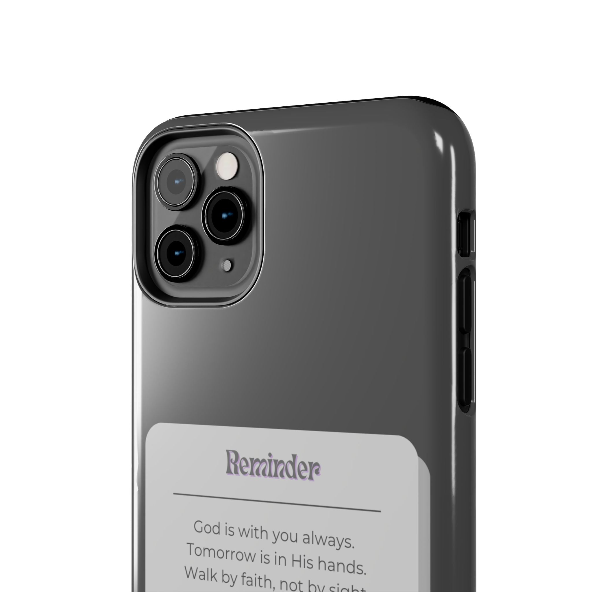 Christian Reminder Tough Phone Case — 2 Corinthians 5:7 Inspirational Bible Verse