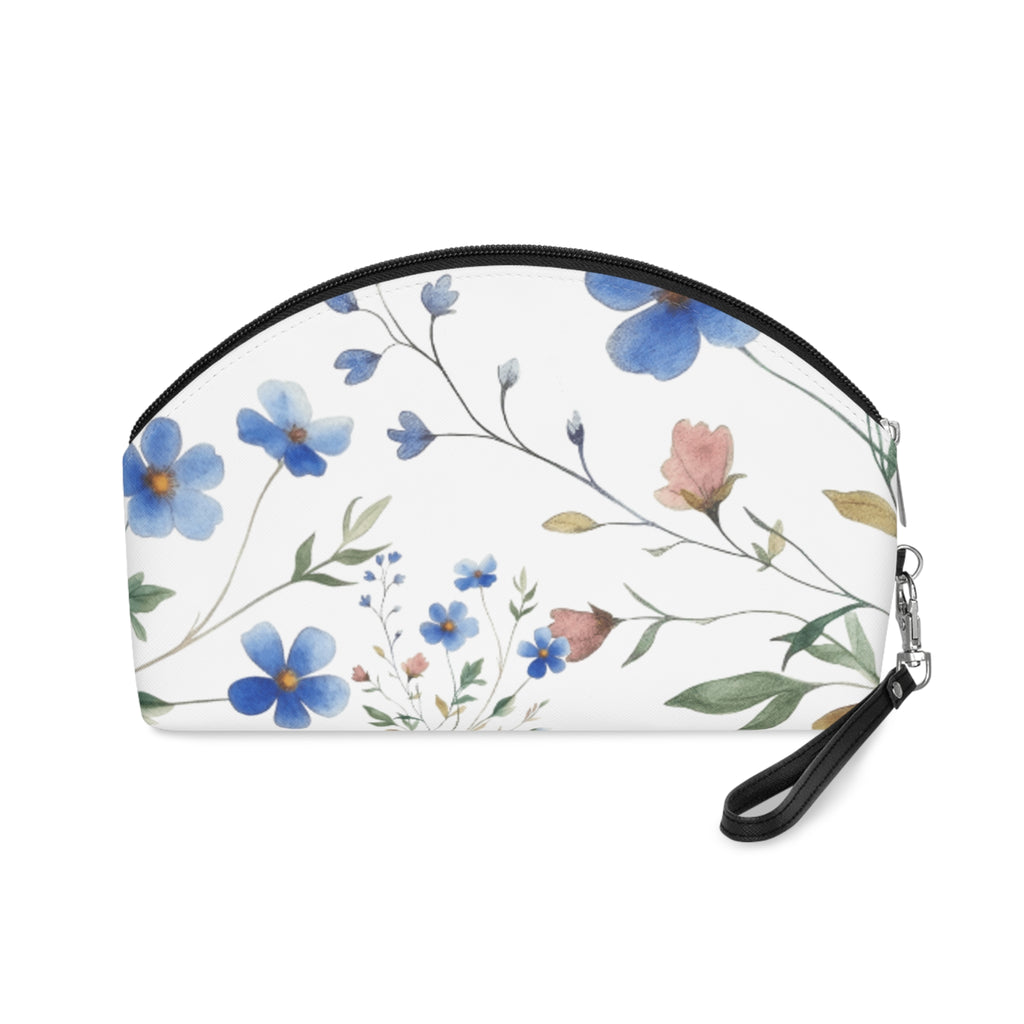 God Is Within Her Floral Makeup Bag — Psalms 46:5 Cosmetic Pouch