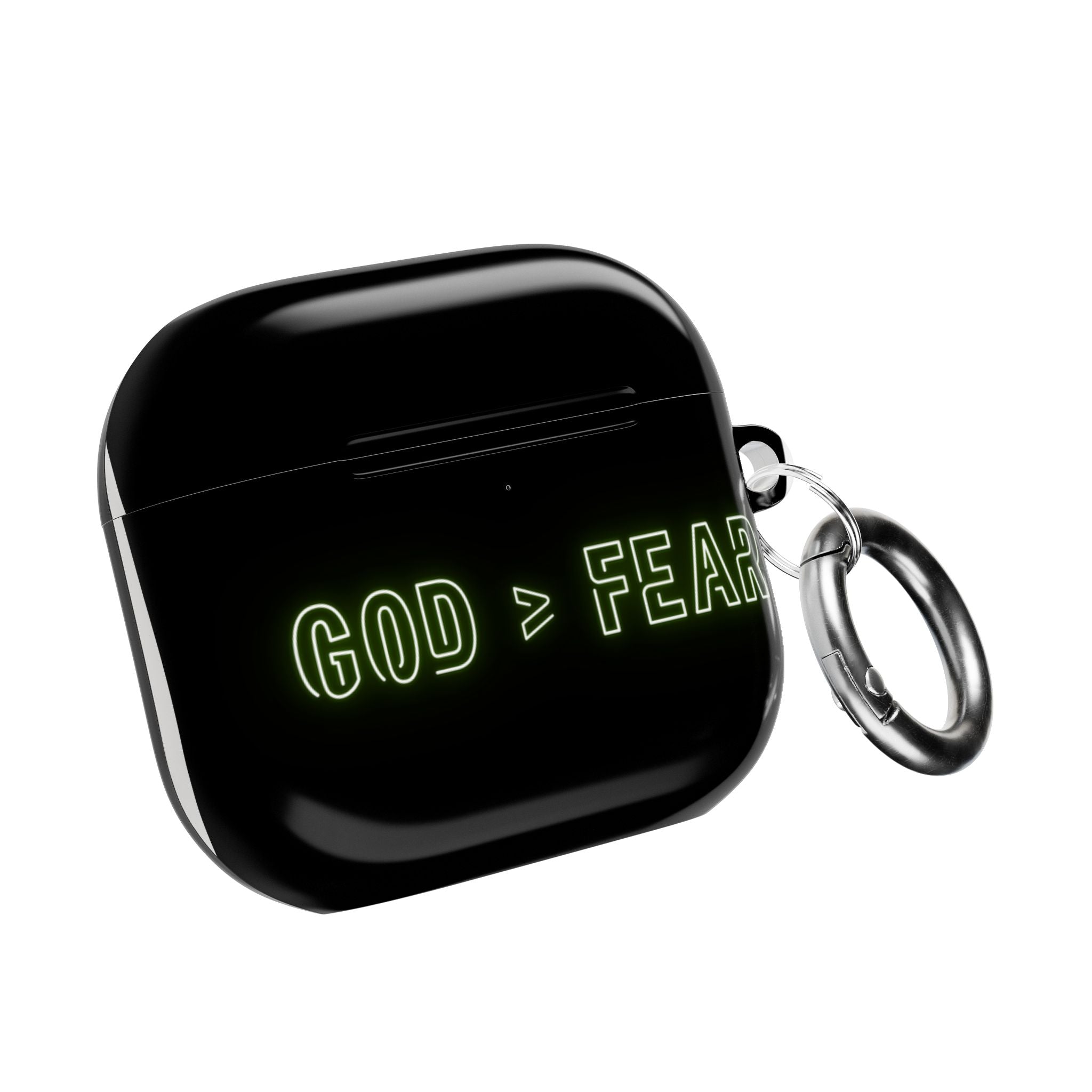 God > Fear AirPod Case – Neon Faith Protective Cover