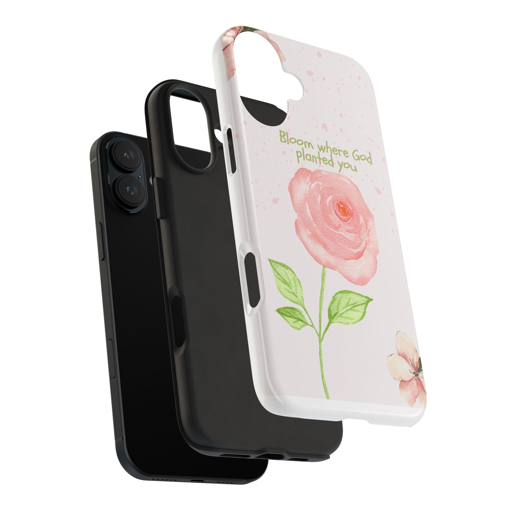 Bloom Where God Planted You Tough Phone Case — Floral Christian iPhone Cover