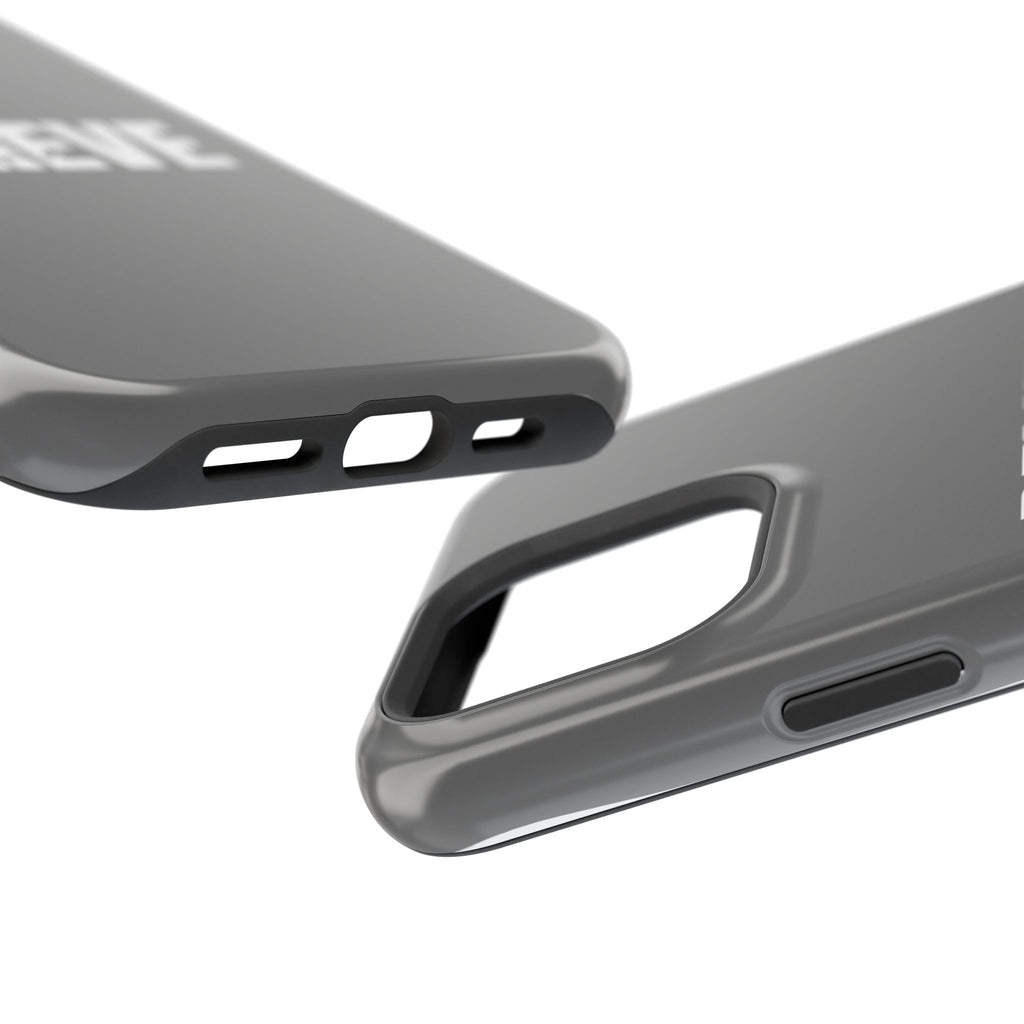 Phone Case — GREY "BELIEVE" Impact-Resistant Protective Cover