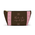 Made in the Image of God Accessory Pouch — Pink Bow Christian Makeup Bag